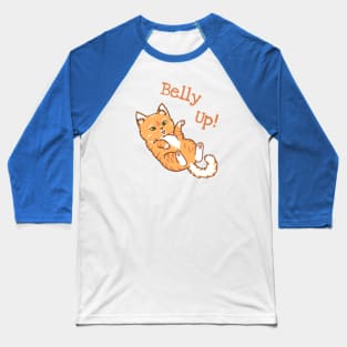 Belly Up Cat Baseball T-Shirt